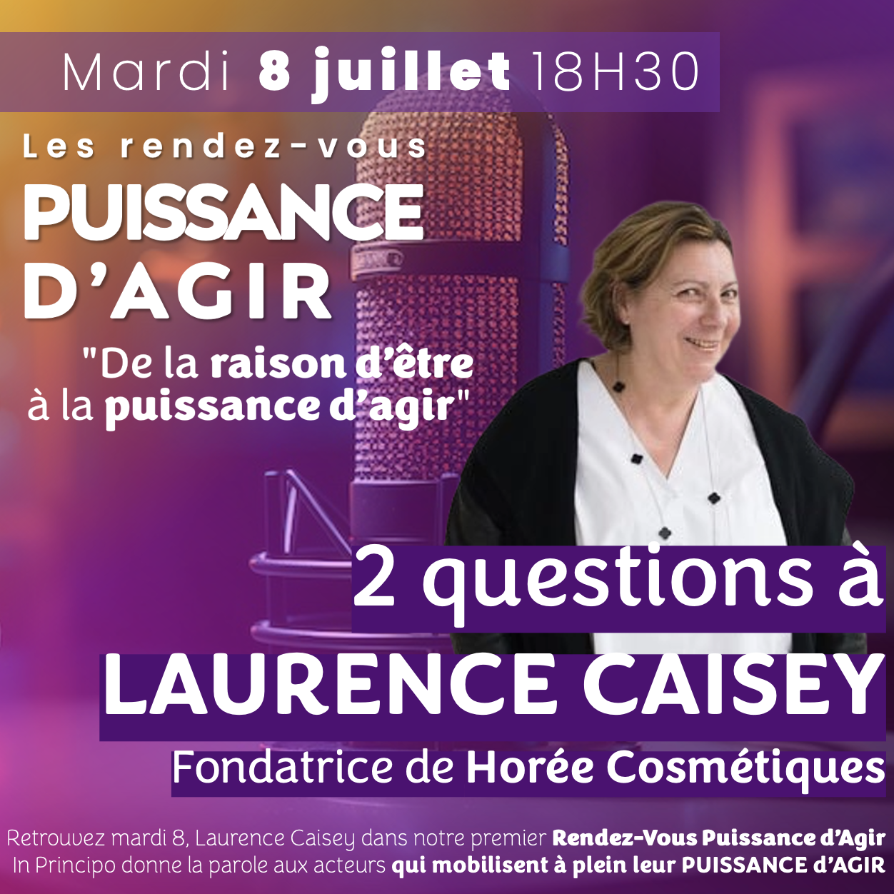2 questions à Laurence Caisey, notre 1ère intervenante