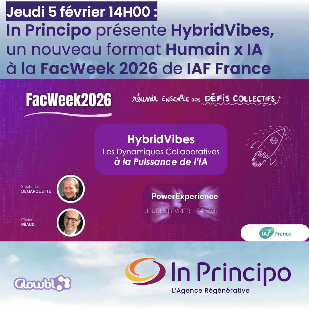 In Principo présente HybridVibes, un format Humain x IA à la FacWeek 2026 de IAF France